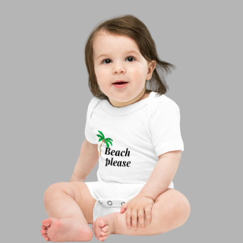 Beach Baby short sleeve, Baby Bodysuits