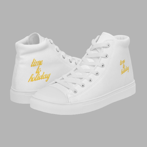 Time to Holiday Women’s high top canvas shoes