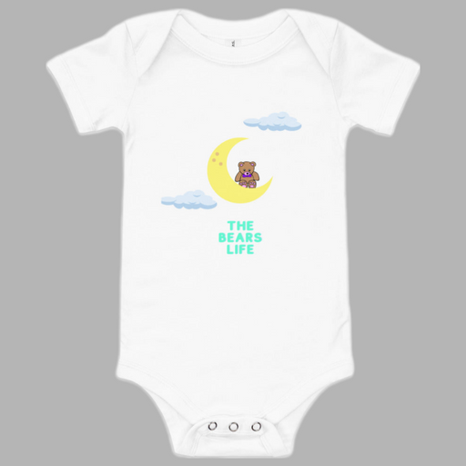 The Bears Life Baby short sleeve, Moon Baby Bodysuits