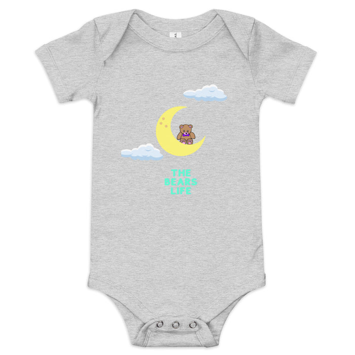 The Bears Life Baby short sleeve, Moon Baby Bodysuits