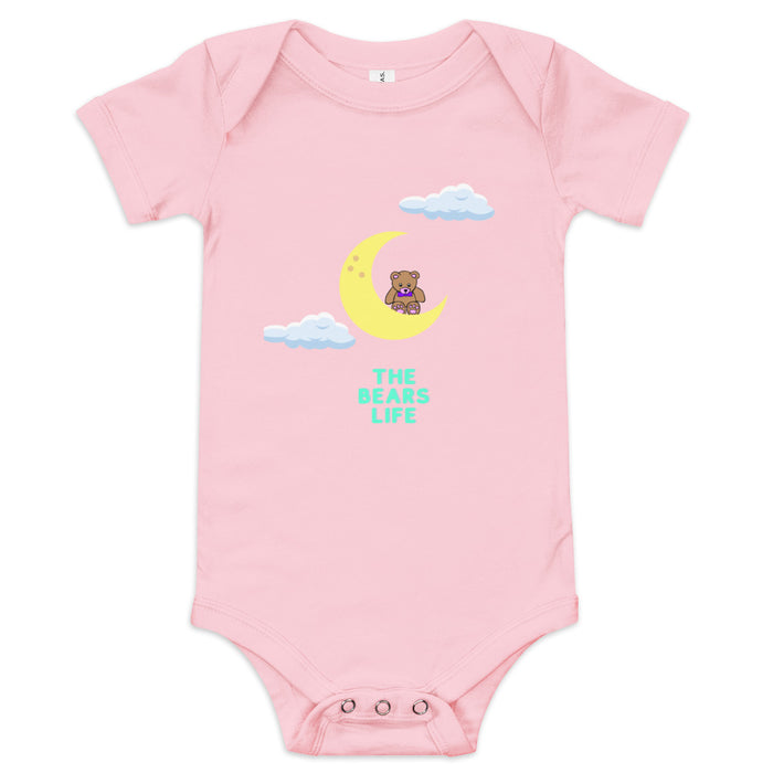 The Bears Life Baby short sleeve, Moon Baby Bodysuits