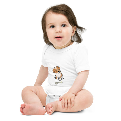 Doggy Baby Short Sleeve, Dog Baby Bodysuit