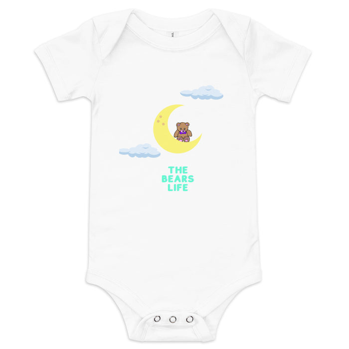 The Bears Life Baby short sleeve, Moon Baby Bodysuits