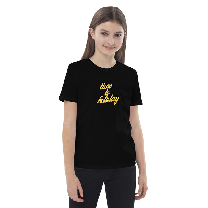 Time To Holiday T-shirt For Kids, Holiday Short Sleeve For Kids