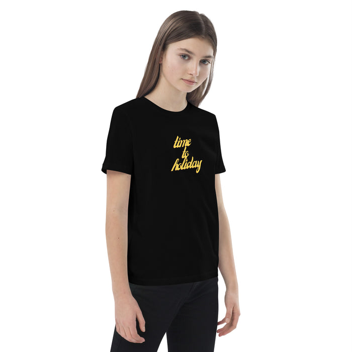 Time To Holiday T-shirt For Kids, Holiday Short Sleeve For Kids