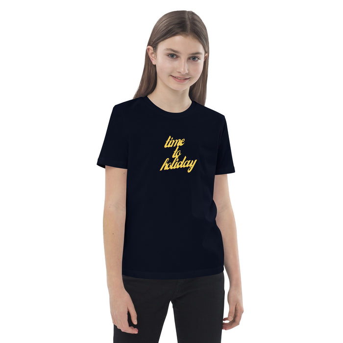 Time To Holiday T-shirt For Kids, Holiday Short Sleeve For Kids