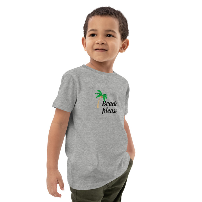 Beach Please Short Sleeve Tee, Beach T-shirts For Kids