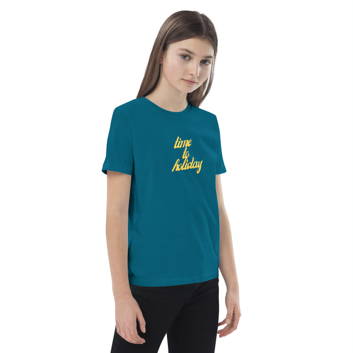 Time To Holiday T-shirt For Kids, Holiday Short Sleeve For Kids