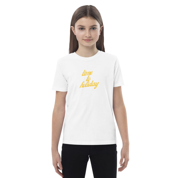 Time To Holiday T-shirt For Kids, Holiday Short Sleeve For Kids