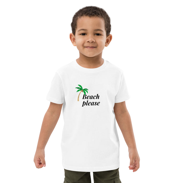 Beach Please Short Sleeve Tee, Beach T-shirts For Kids