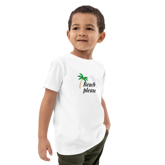 Beach Please Short Sleeve Tee, Beach T-shirts For Kids