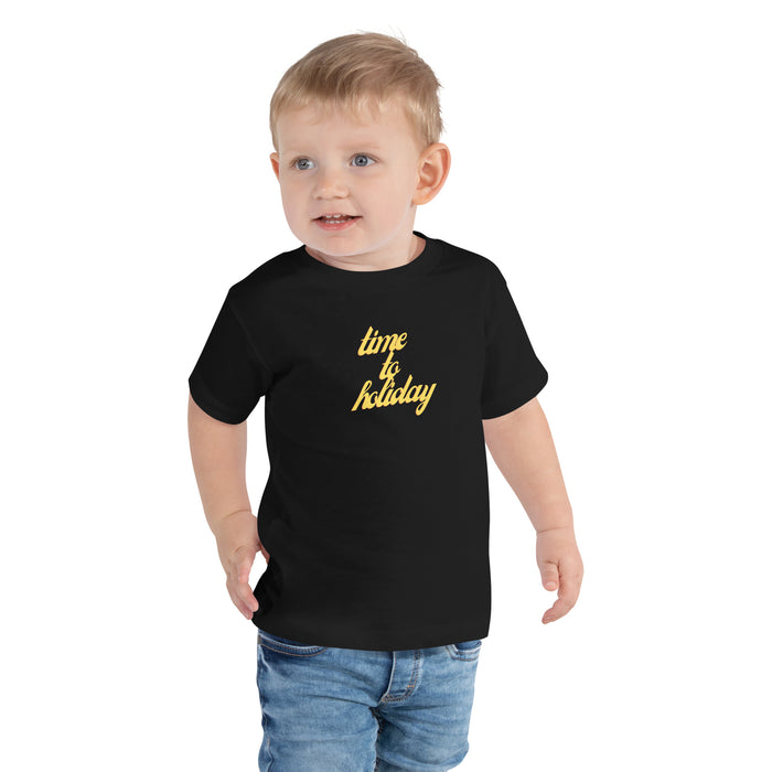 Time to Holiday Toddler Short Sleeve Tee, Holiday Baby T-shirt