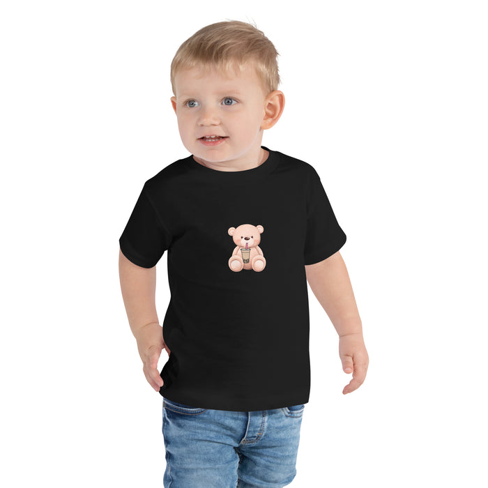 Cute Teddy Bear Toddler Short Sleeve Tee, Funny Teddy Bear Baby T-shirt