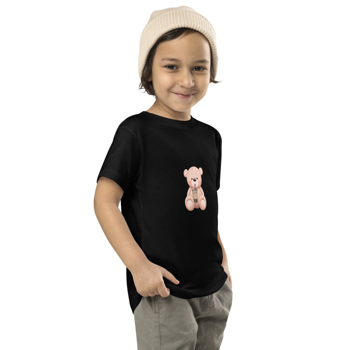 Cute Teddy Bear Toddler Short Sleeve Tee, Funny Teddy Bear Baby T-shirt