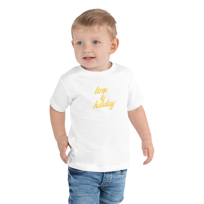 Time to Holiday Toddler Short Sleeve Tee, Holiday Baby T-shirt