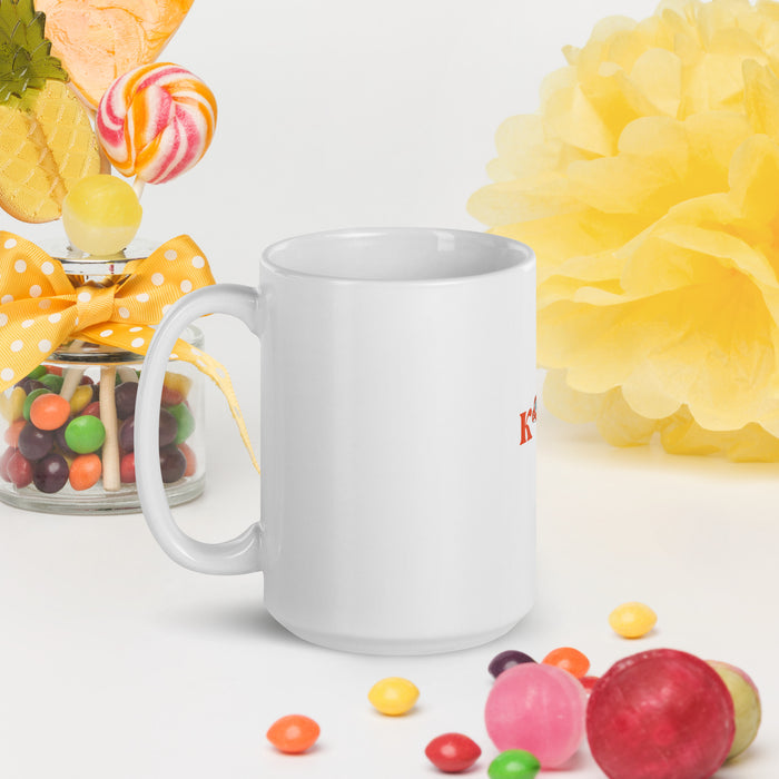 Kind White glossy mug, Kind Tea Mug, Coffee Cup