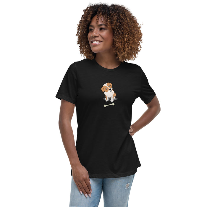 Doggy Women's Relaxed T-Shirt, Doggy Women Short Sleeve Tee