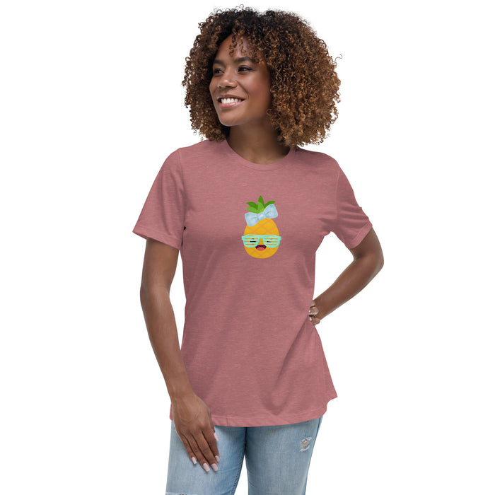 Pineapple Women's Relaxed T-Shirt, Short Sleeve Tee For Women