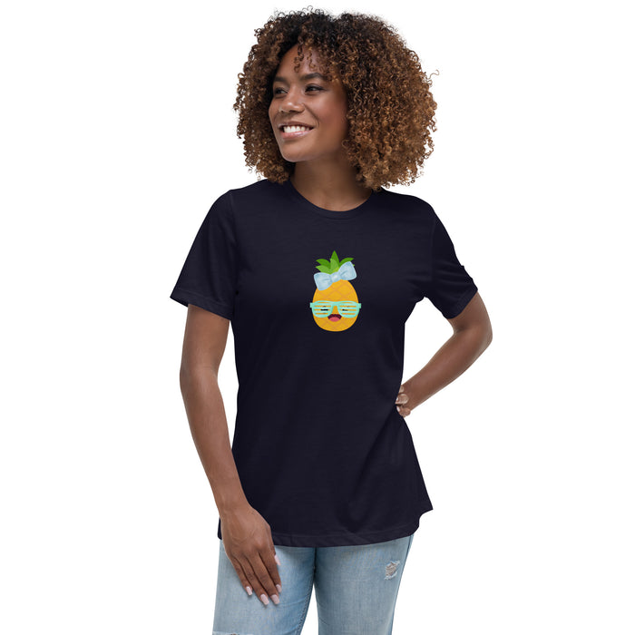 Pineapple Women's Relaxed T-Shirt, Short Sleeve Tee For Women