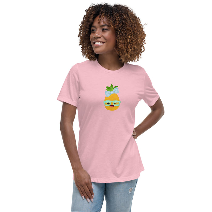 Pineapple Women's Relaxed T-Shirt, Short Sleeve Tee For Women